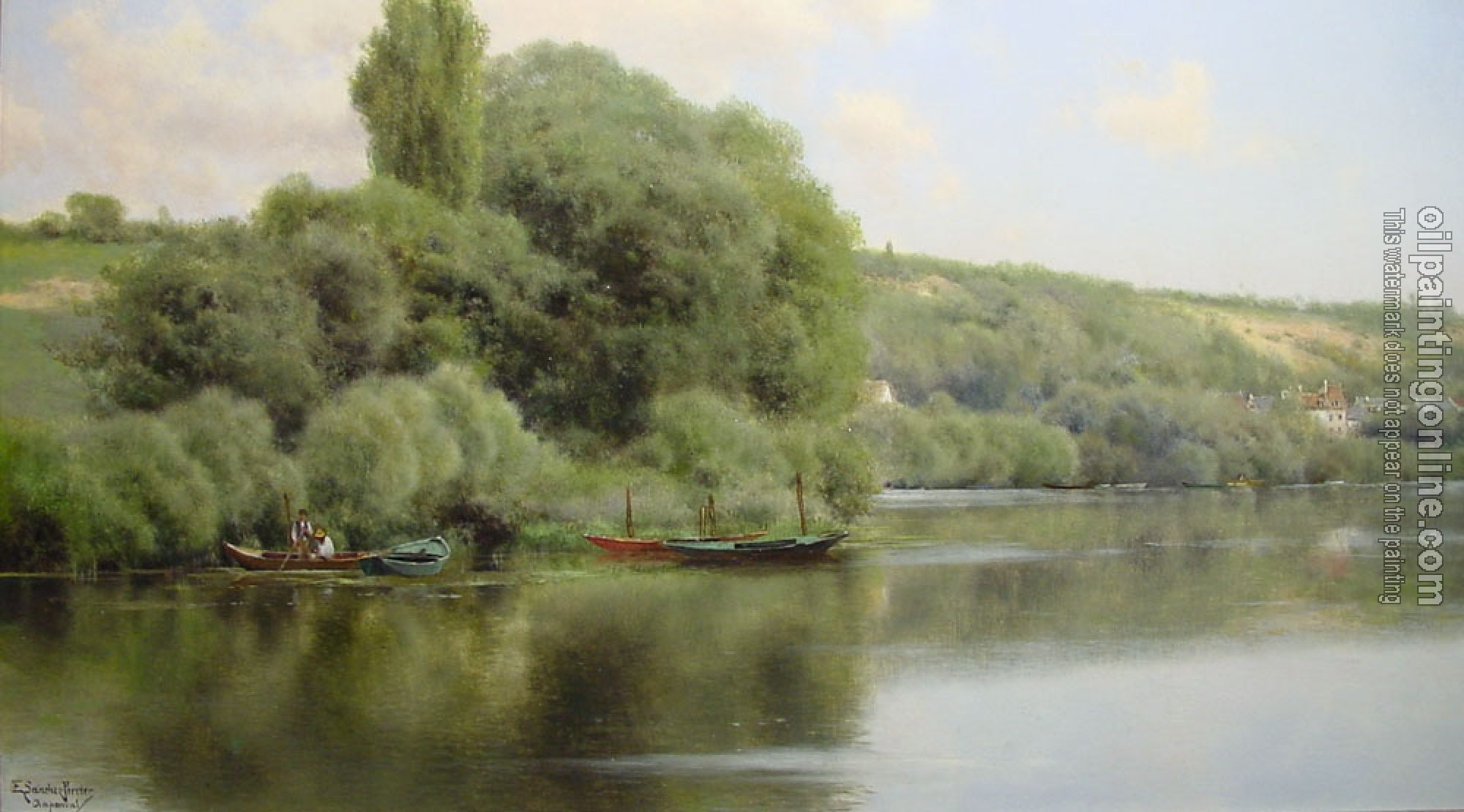 Emilio Sanchez-Perrier - Calm Waters at Chaponval